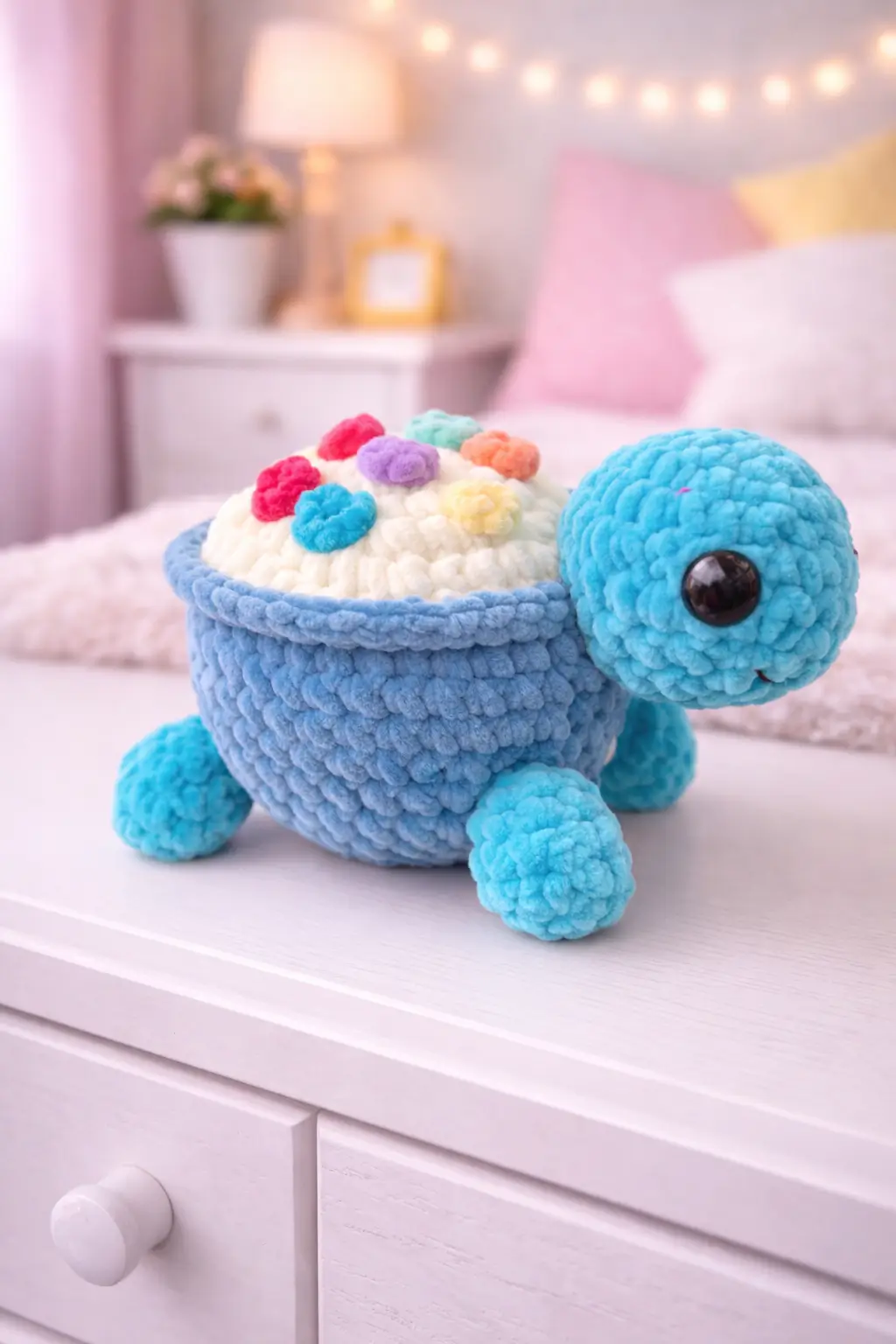 Cupcake Turtle Amigurumi Crochet Pattern