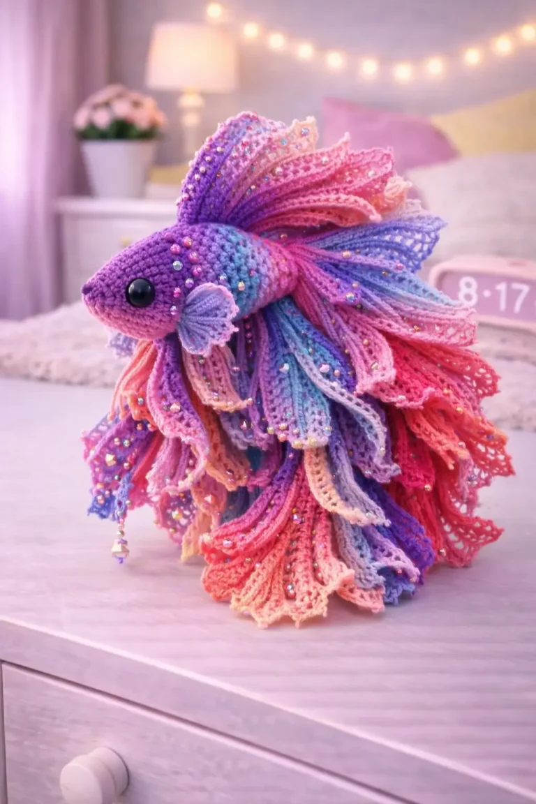 Betta Fish Amigurumi Crochet Pattern