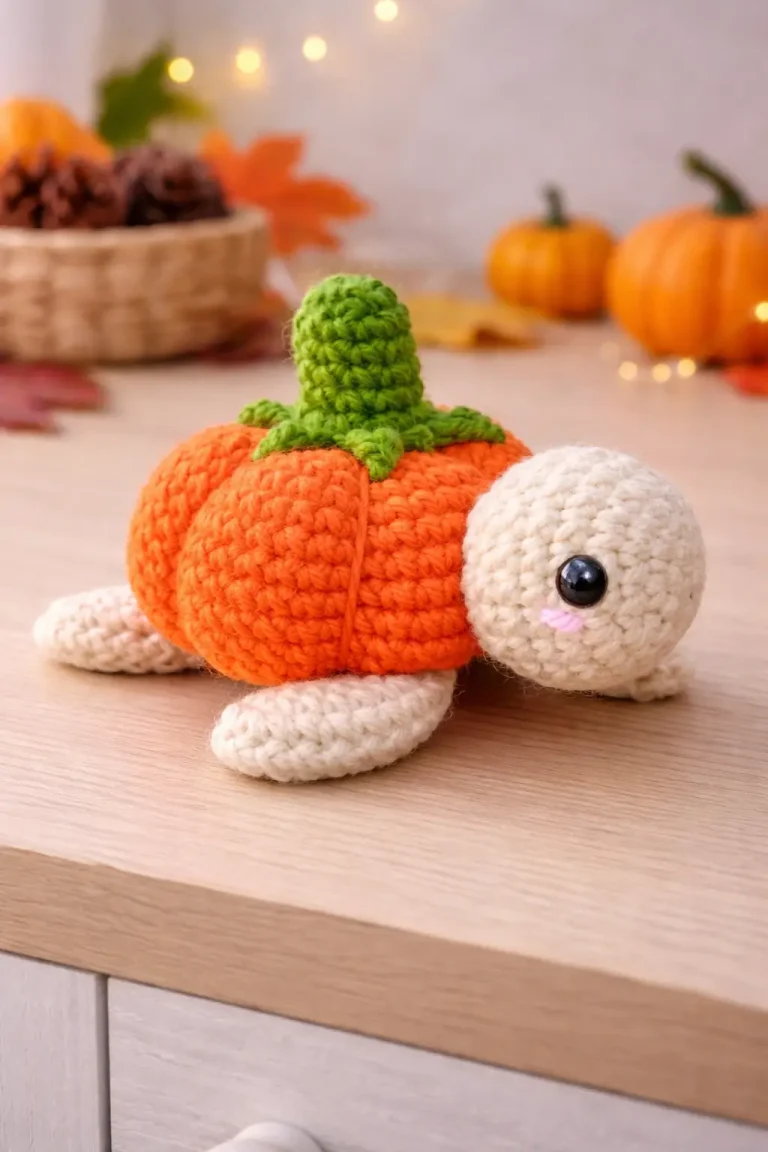 Pumpkin Turtle Amigurumi Crochet Pattern