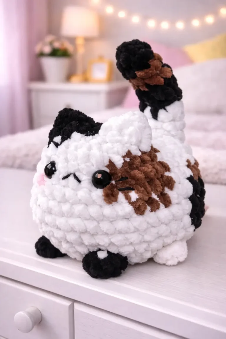 Calico Cat Plush Amigurumi Crochet Pattern