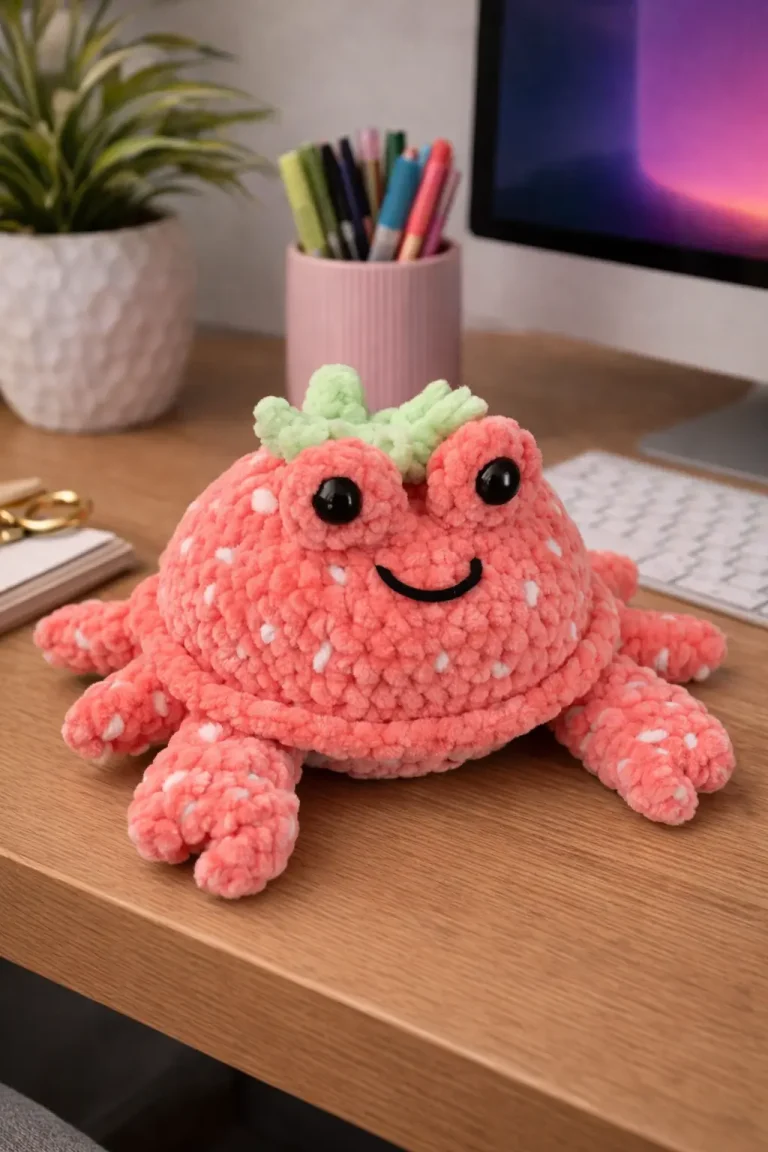 Strawberry Crab Amigurumi Crochet Pattern