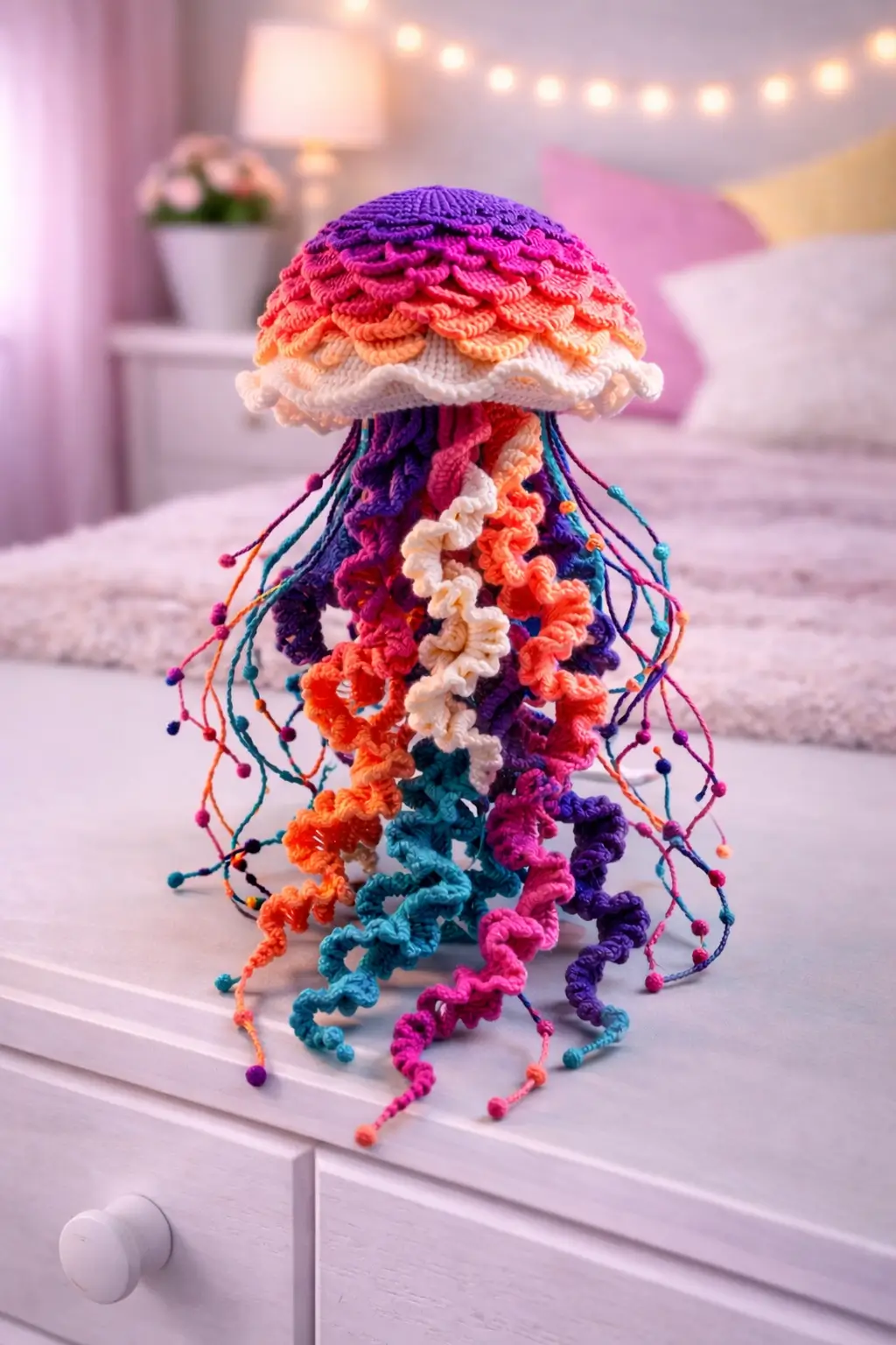 Rainbow Jellyfish Amigurumi Crochet Pattern