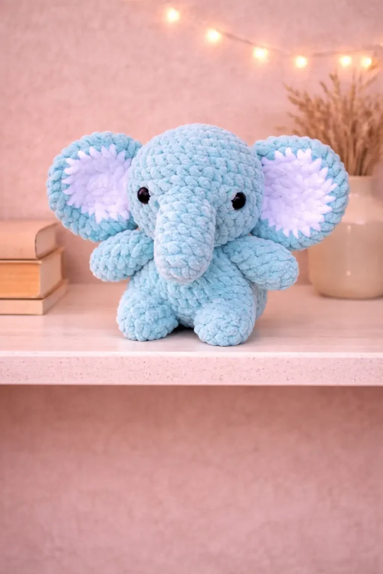 Plush Elephant Amigurumi Crochet Pattern