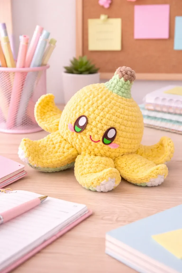 Lemon Octopus Amigurumi Crochet Pattern