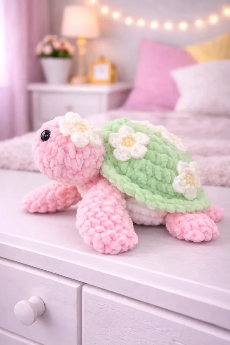 Flower Turtle Amigurumi Crochet Pattern