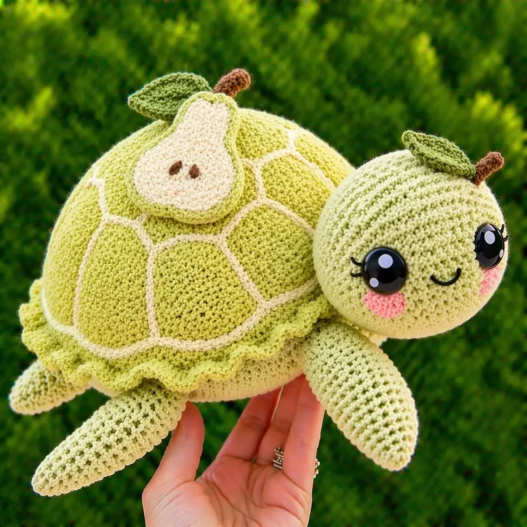 Pear Turtle Amigurumi Crochet Pattern