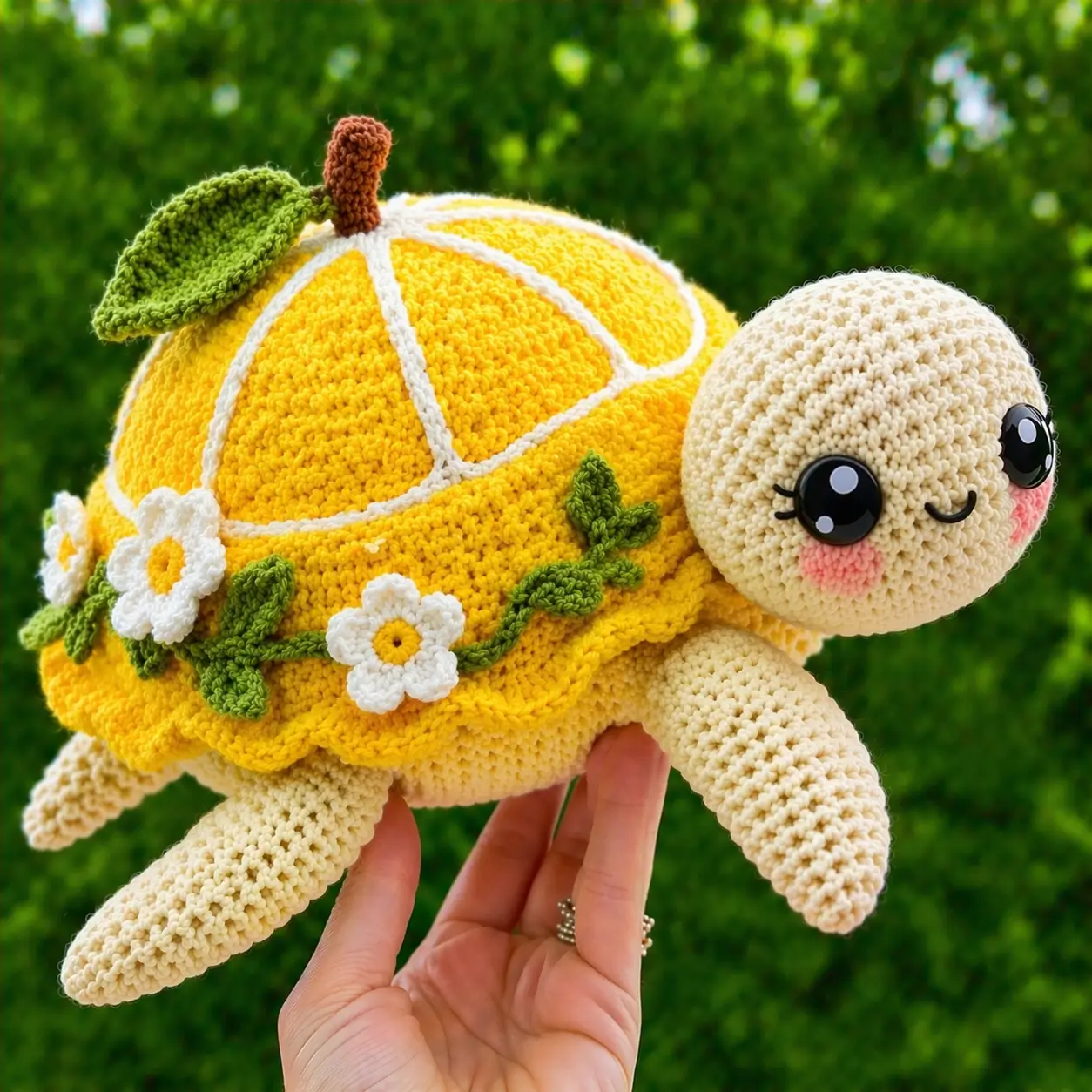 Lemon Turtle Amigurumi Crochet Pattern
