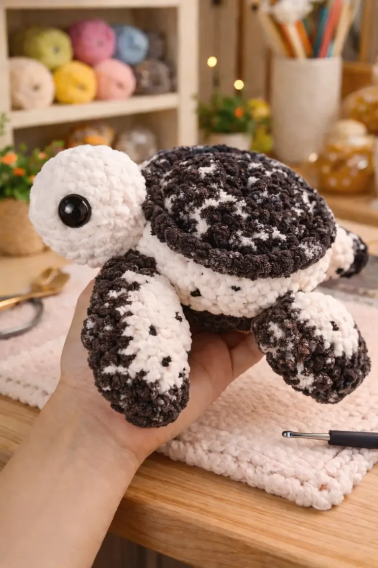 Speckled Sea Turtle Amigurumi Crochet Pattern
