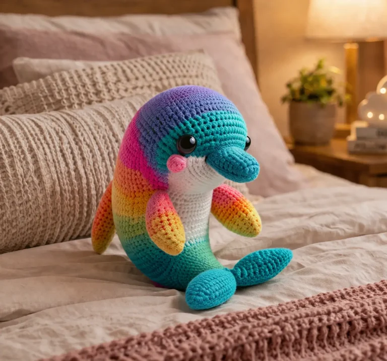 Rainbow Dolphin Amigurumi Crochet Pattern