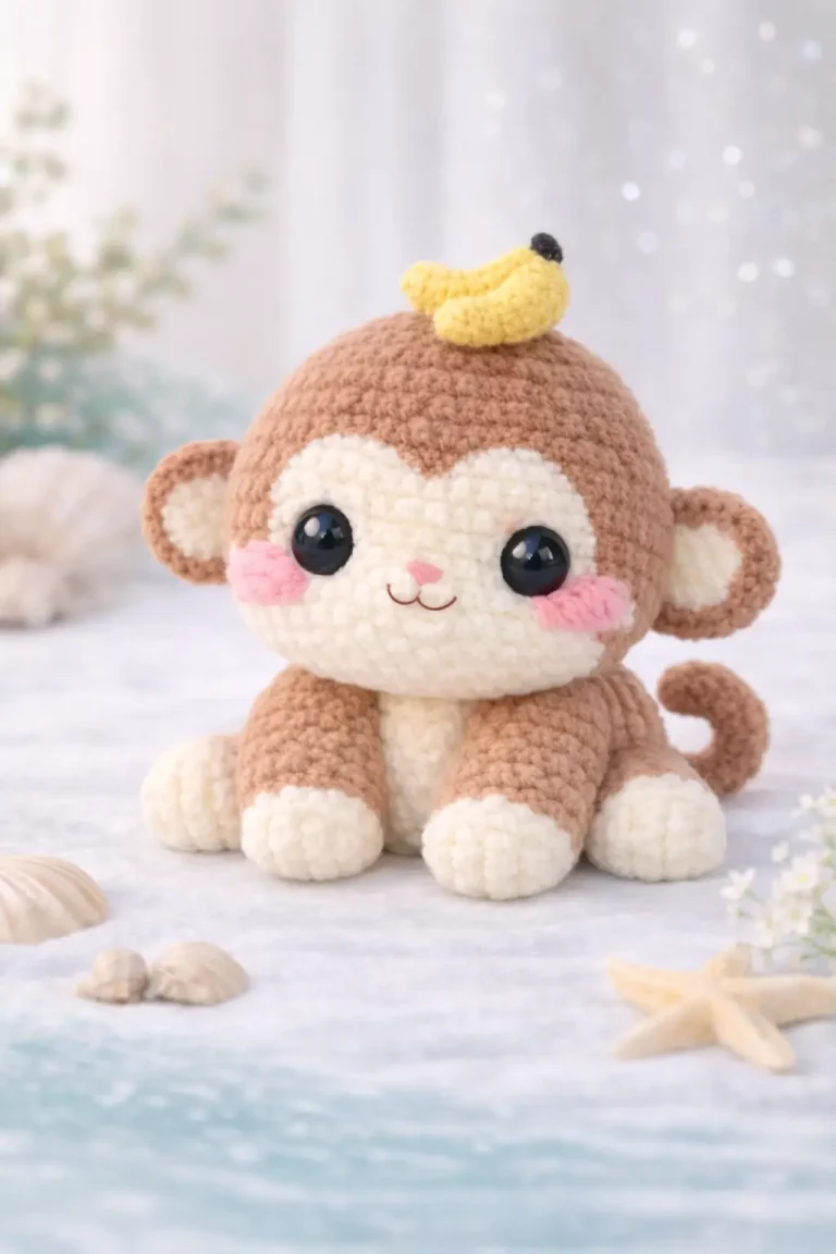 Deer Amigurumi Crochet Pattern With Floral Crown