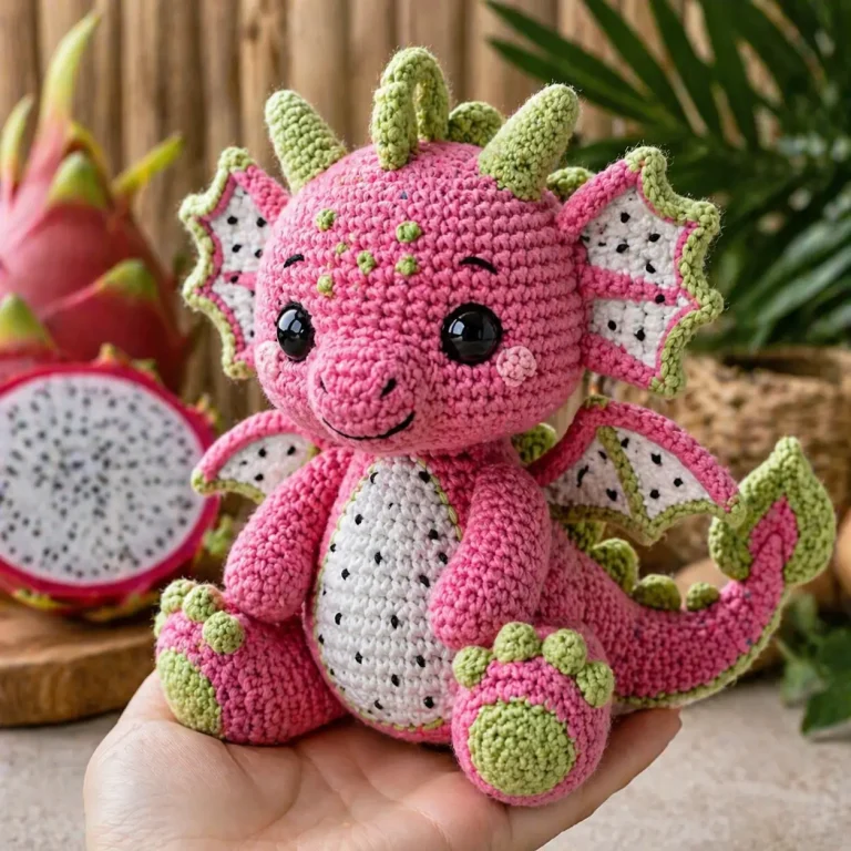 Dragon Fruit Dragon Amigurumi Crochet Pattern