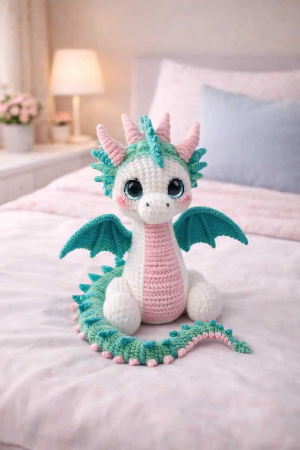 Dragon Amigurumi Crochet Pattern for Pastel Dragon