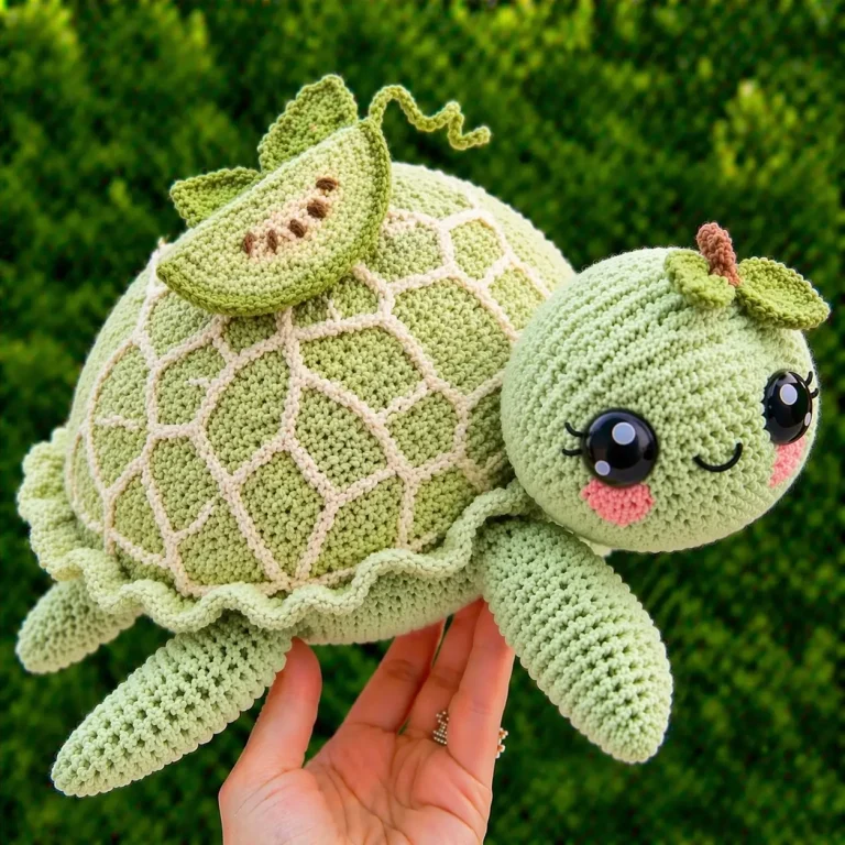Melon Turtle Amigurumi Crochet Pattern