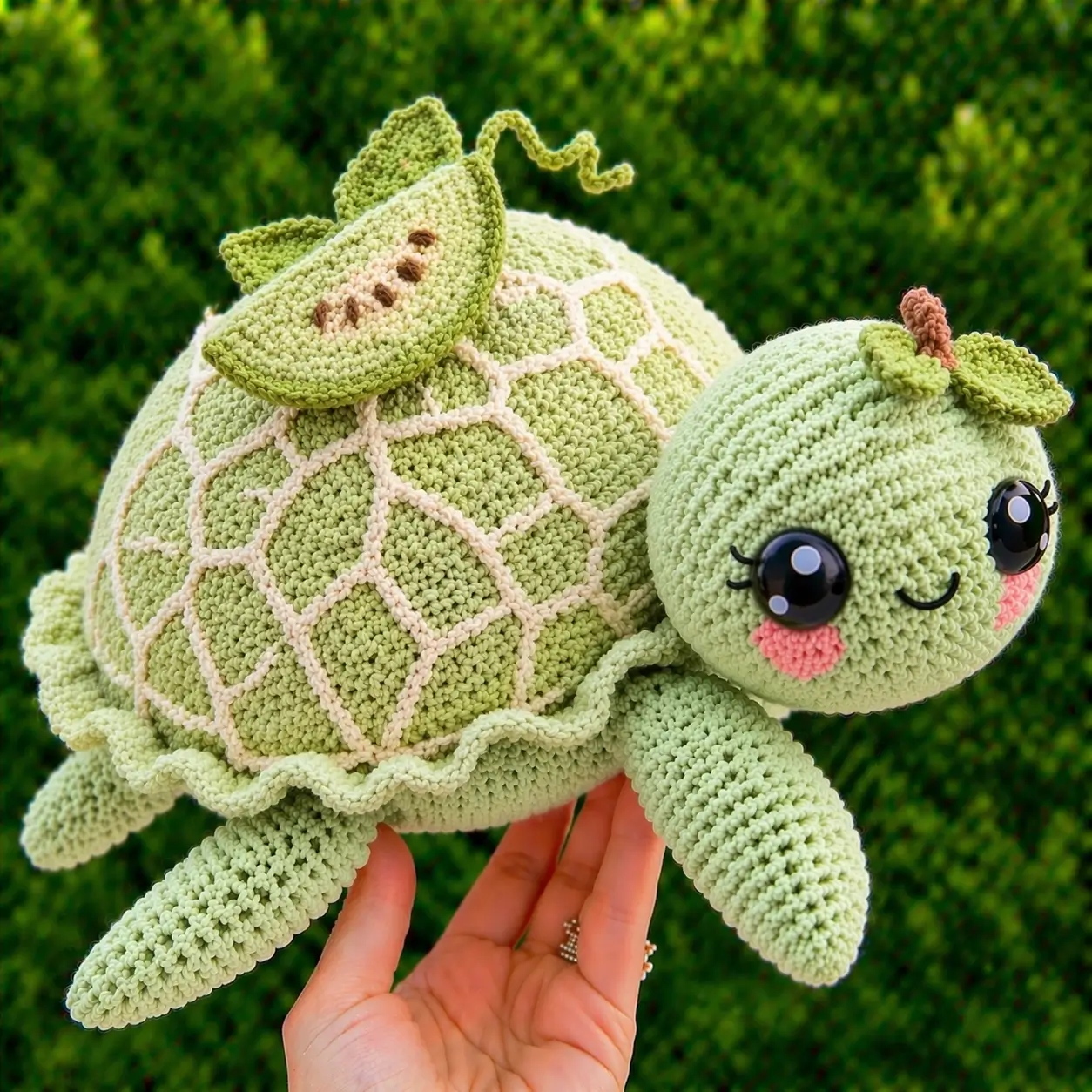 Melon Turtle Amigurumi Crochet Pattern