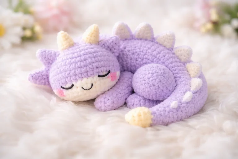 Sleeping Dragon Amigurumi Crochet Pattern