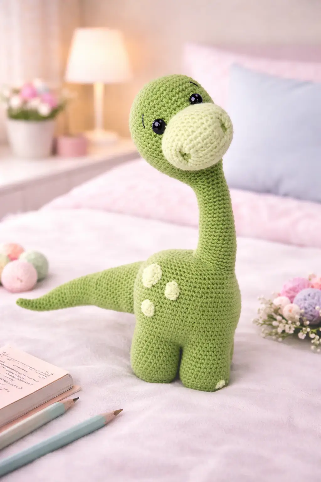 Long Neck Dinosaur Amigurumi Crochet Pattern
