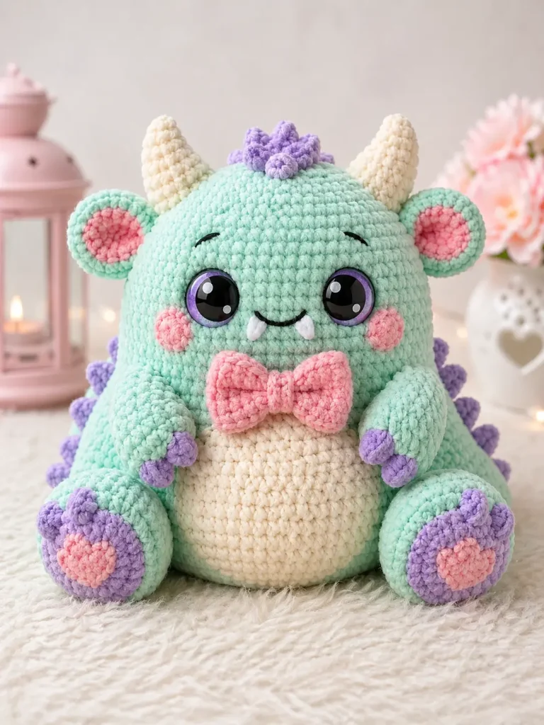 Full Mint Dragon Amigurumi Guide
