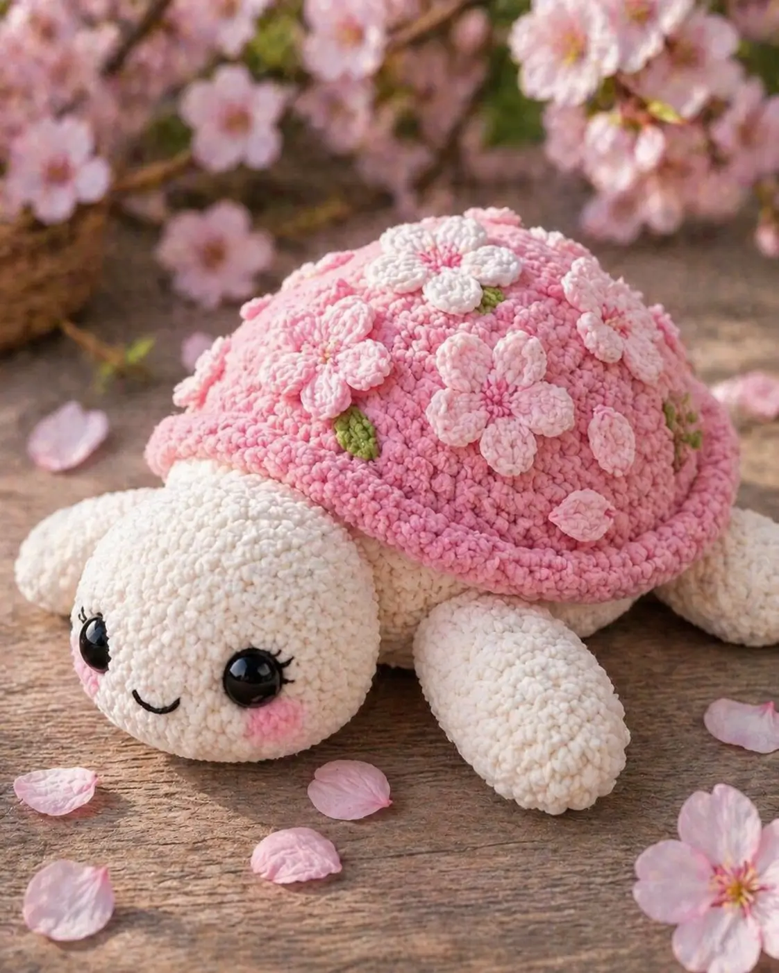 Free Sakura Turtle Amigurumi Pattern