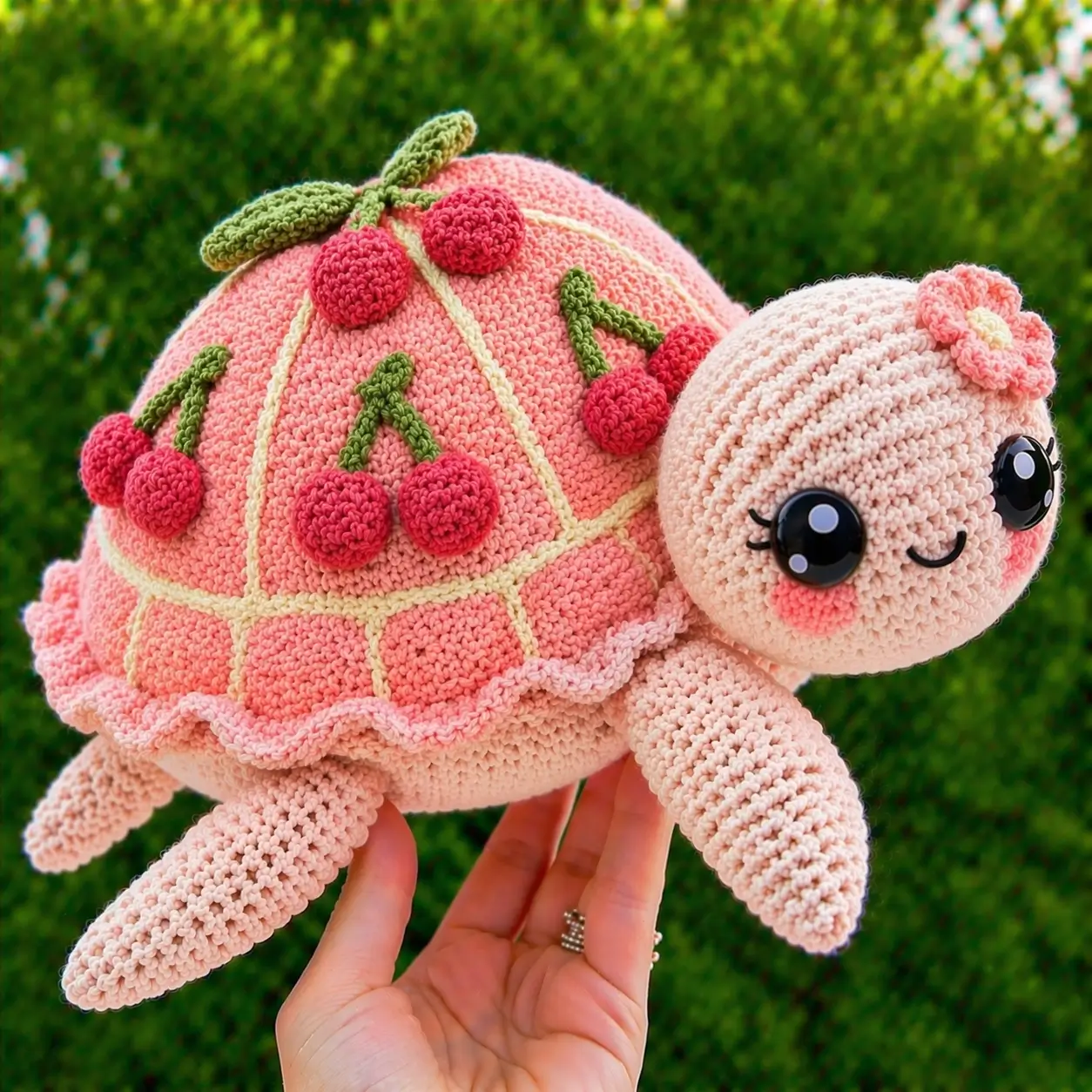 Cherry Turtle Amigurumi Crochet Pattern
