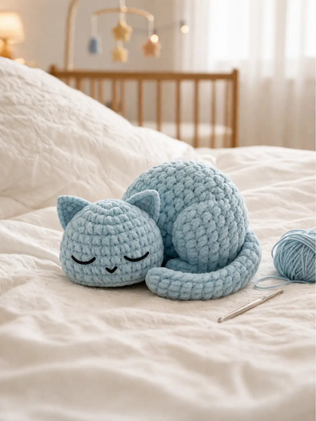 Sleeping Cat Amigurumi Crochet Pattern