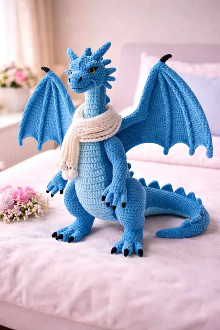 Blue Dragon Amigurumi Crochet Pattern