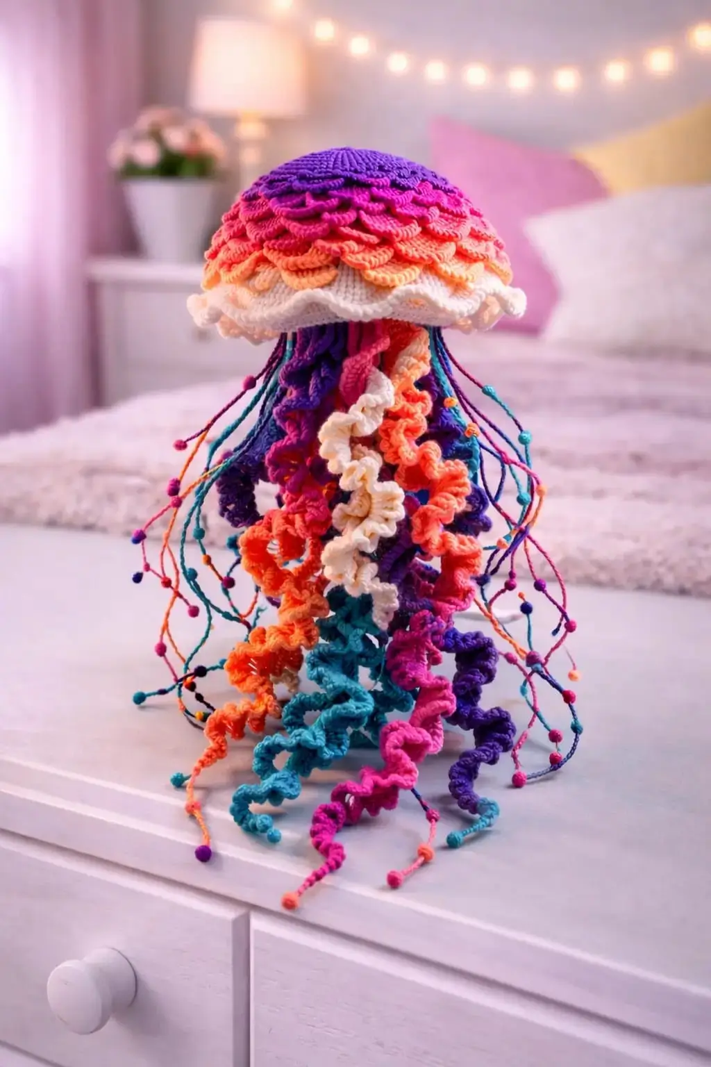 Rainbow Jellyfish Amigurumi Crochet Pattern