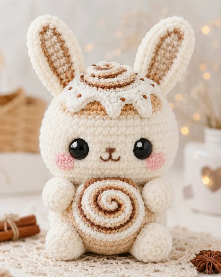 Cinnamon Bunny amigurumi crochet pattern for crafting adorable toys