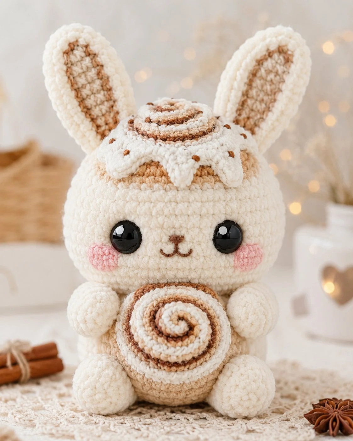 Cinnamon Bunny amigurumi crochet pattern for crafting adorable toys