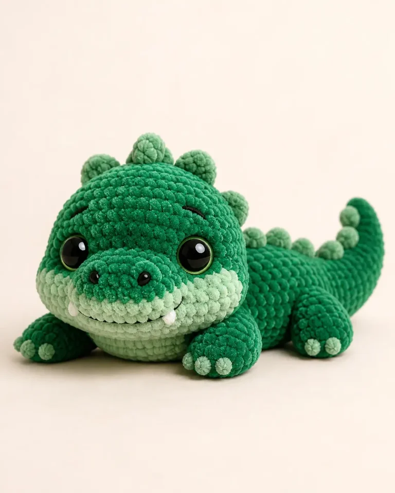 Plush Crocodile Amigurumi Crochet Pattern
