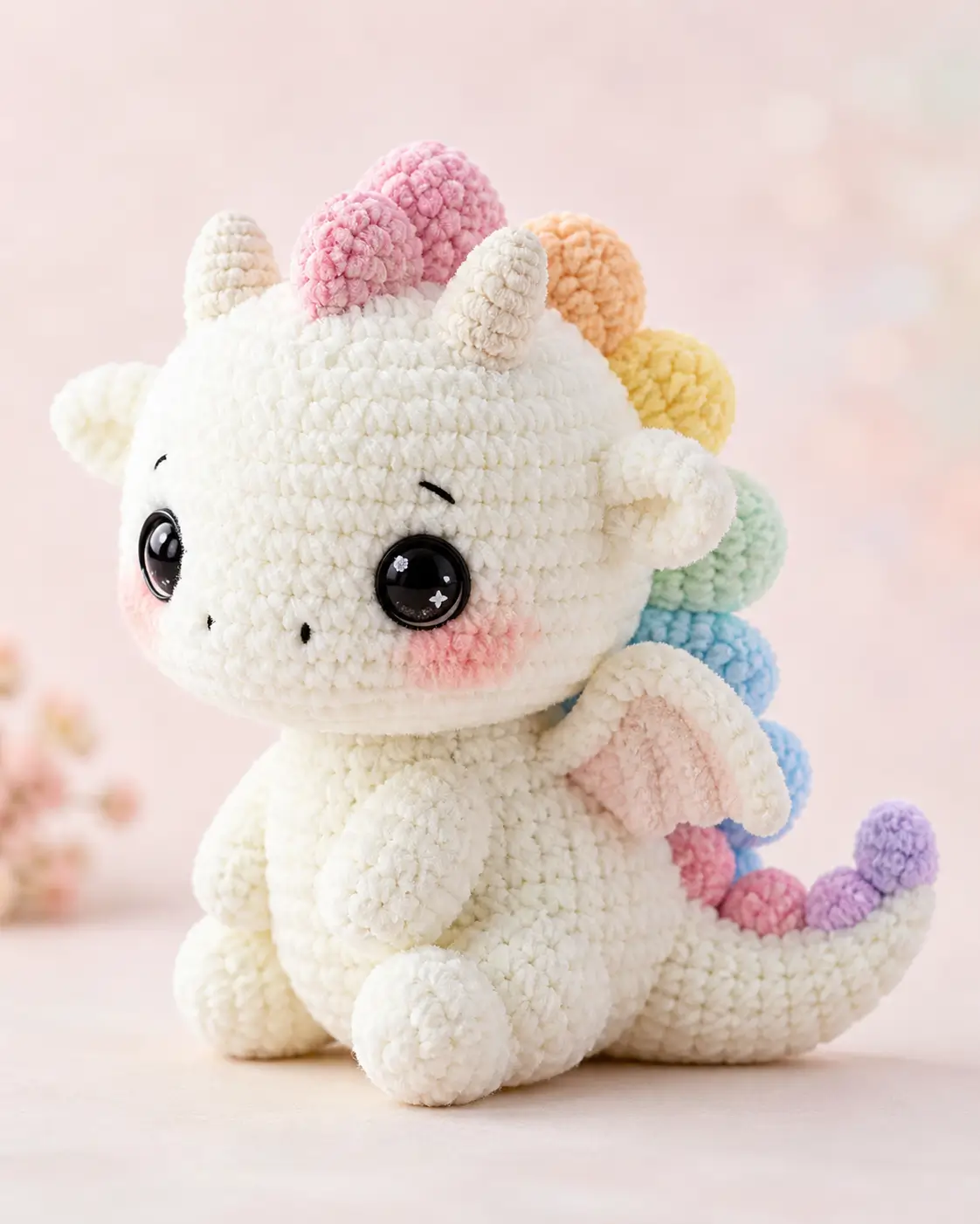 Rainbow Baby Dragon Amigurumi Crochet Pattern