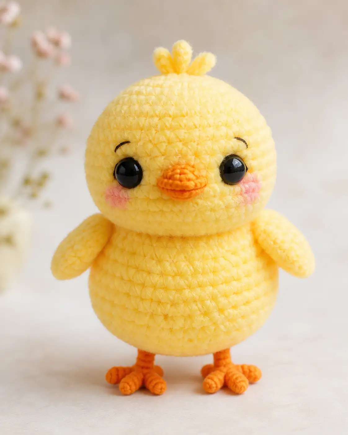 Chick Amigurumi Crochet Pattern: Round Baby Bird With Toes