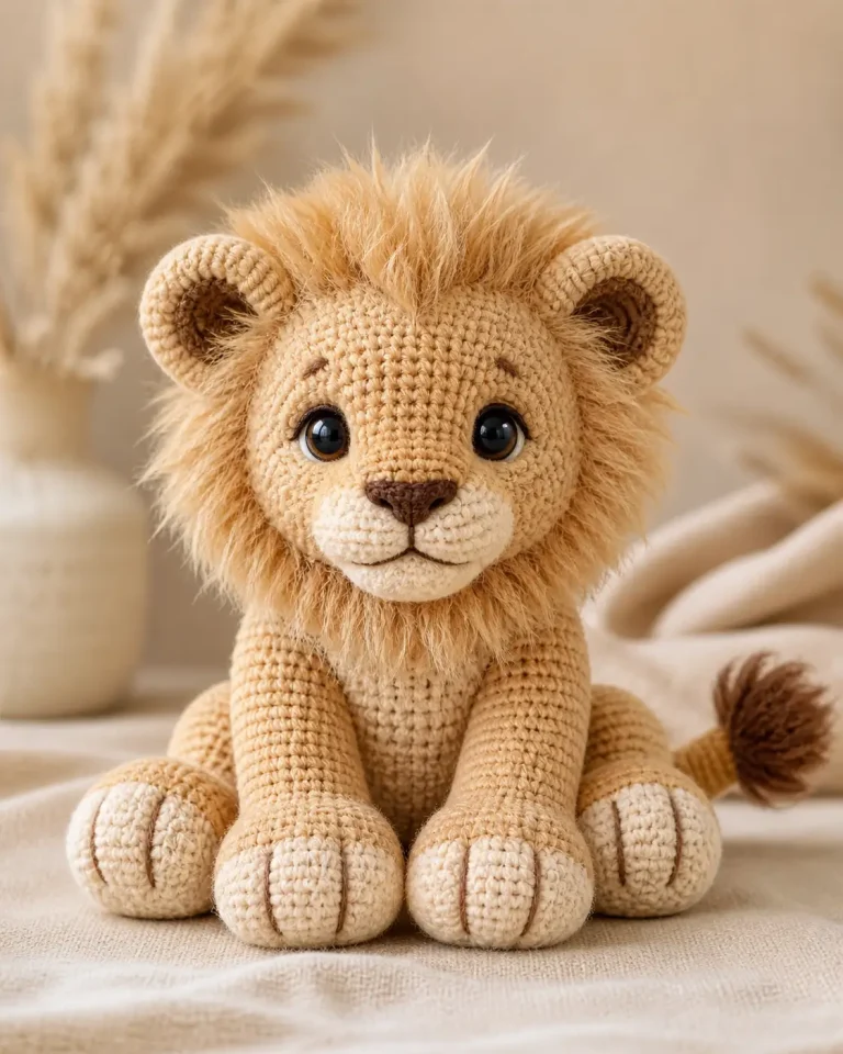 Golden Mane Lion Amigurumi Crochet Pattern