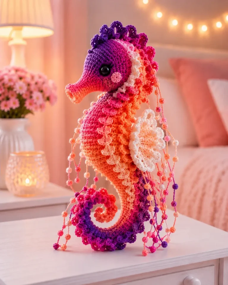 Seahorse Amigurumi Crochet Pattern: Coral Spiral Plush