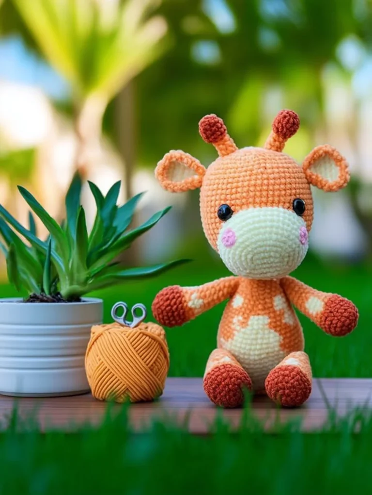 Ginnie the Giraffe Amigurumi Pattern - a cute crochet design for enthusiasts.
