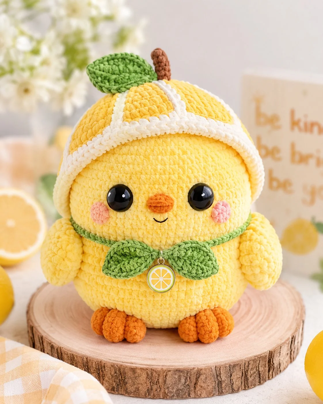 Lemon Chick Amigurumi crochet pattern - cute and colorful toy